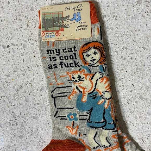 ✨2/$25✨Cool As F&#% Cat Socks - Picture 3 of 4